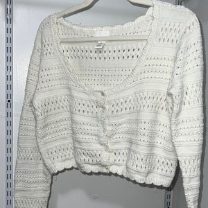 H&M knit cropped cardigan